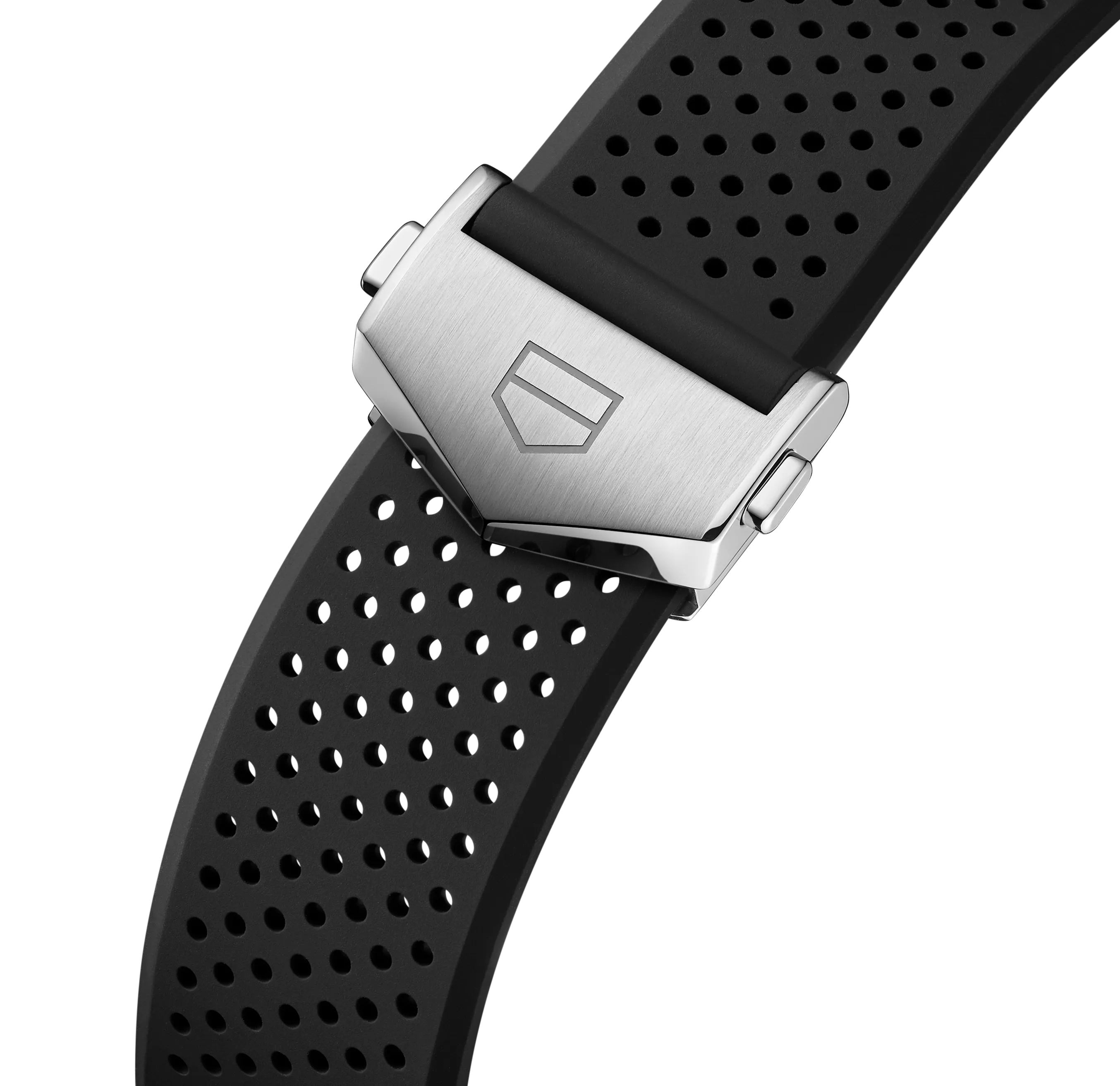 TAG Heuer Carrera Chronograph Watch with Black Rubber Strap