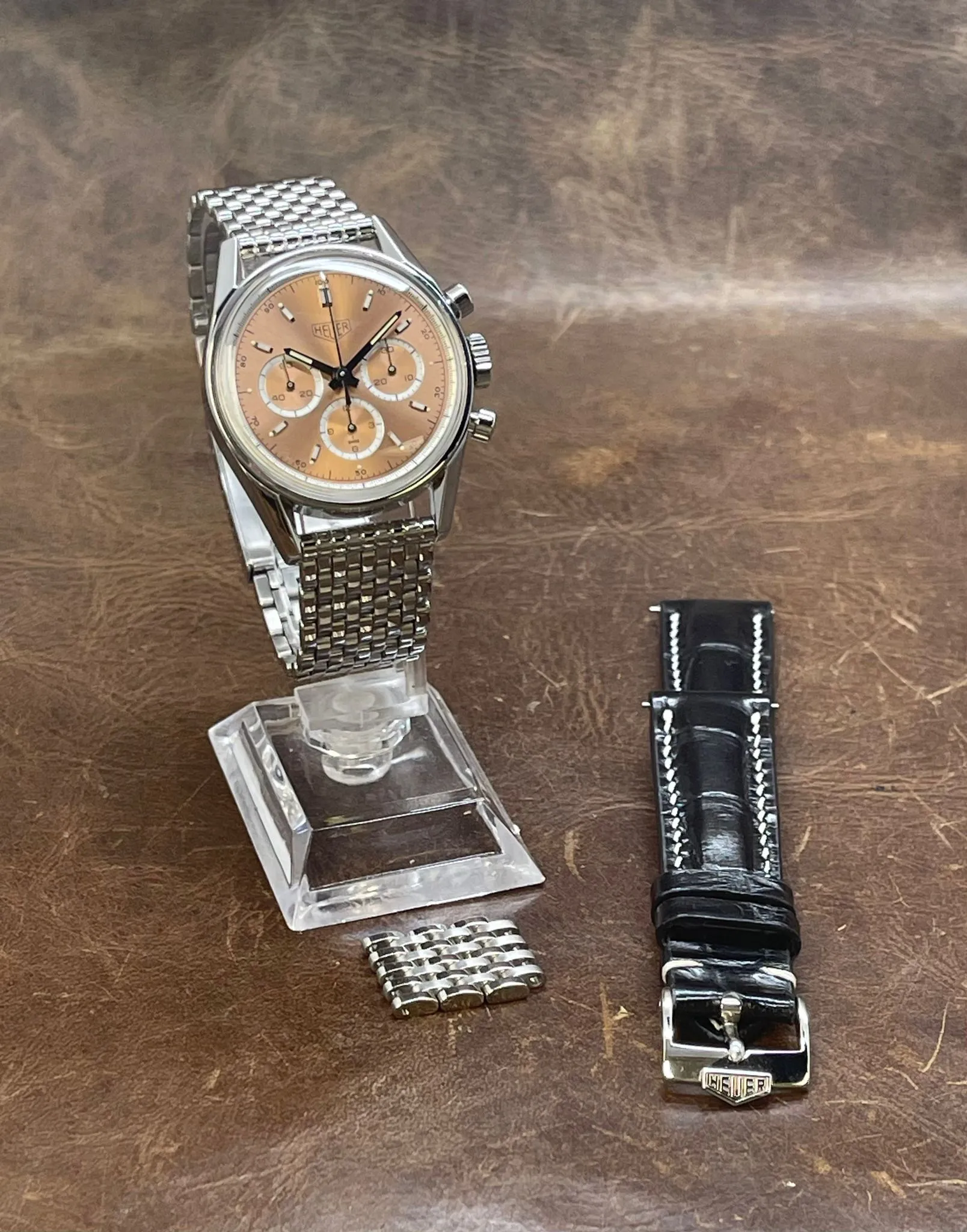 TAG Heuer Carrera CS3112 Salmon Dial Manual Wind Men's Watch