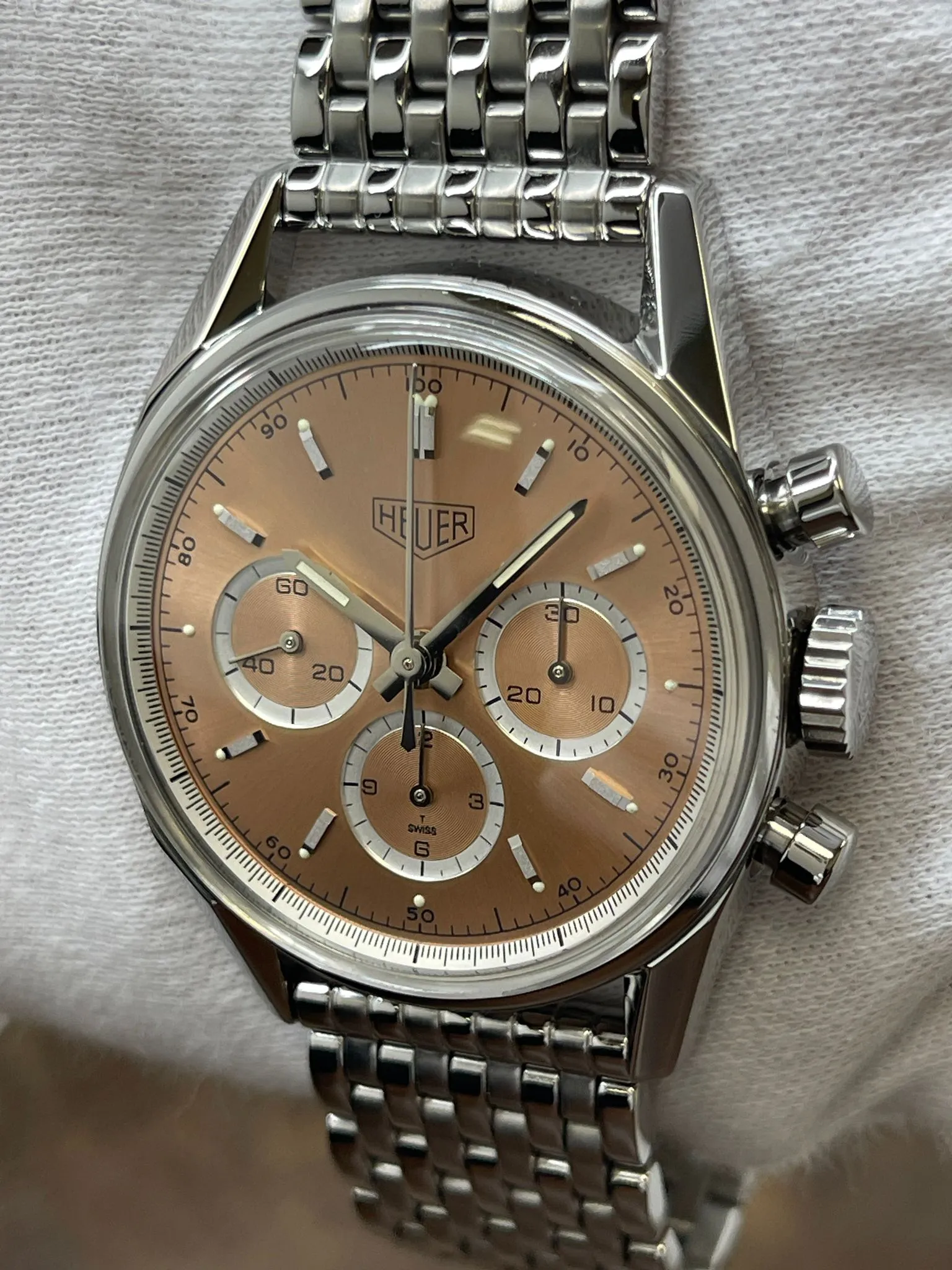 TAG Heuer Carrera CS3112 Salmon Dial Manual Wind Men's Watch