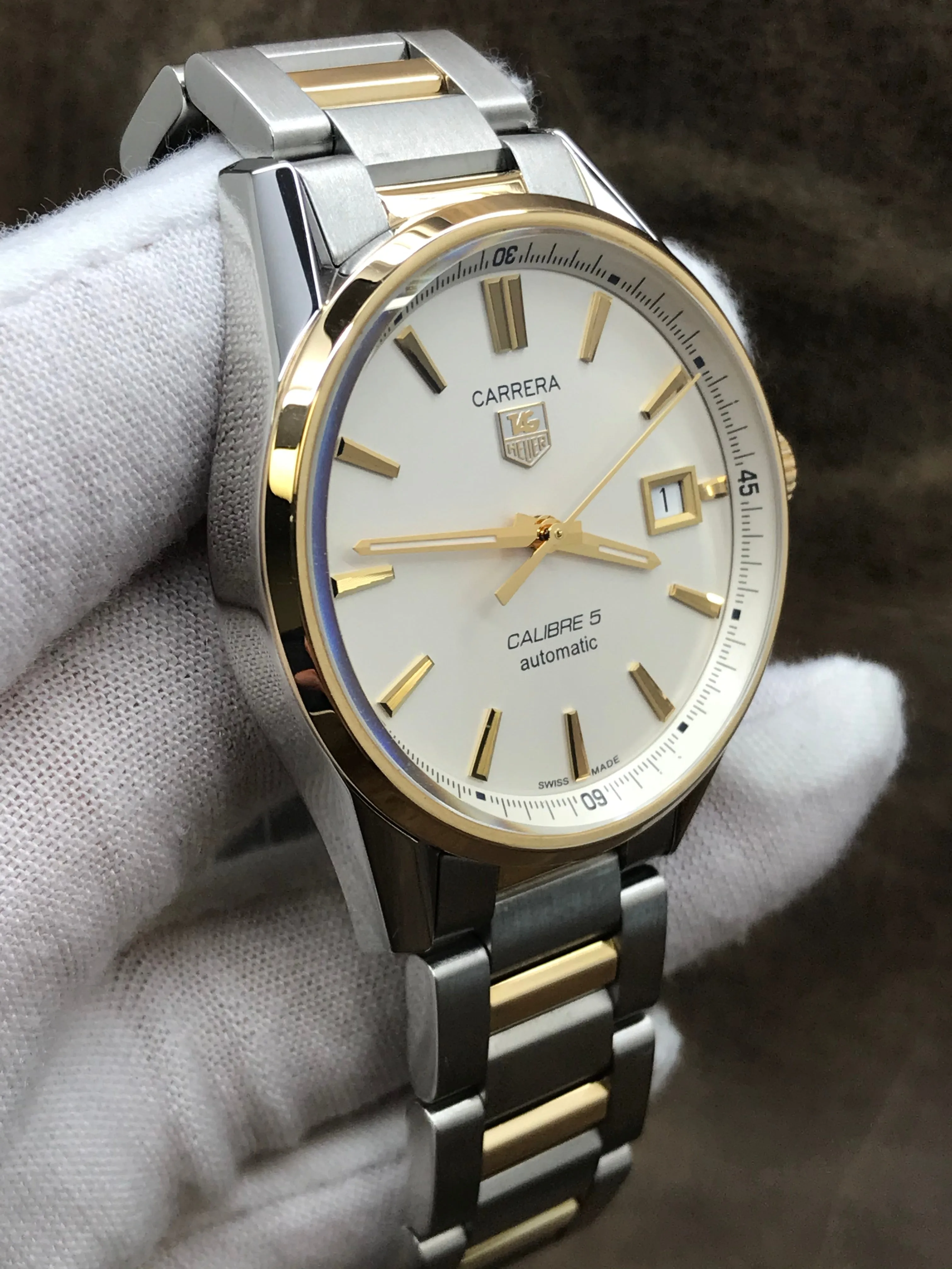 TAG Heuer Carrera WAR215B-0 Silver Dial Automatic Men's Watch