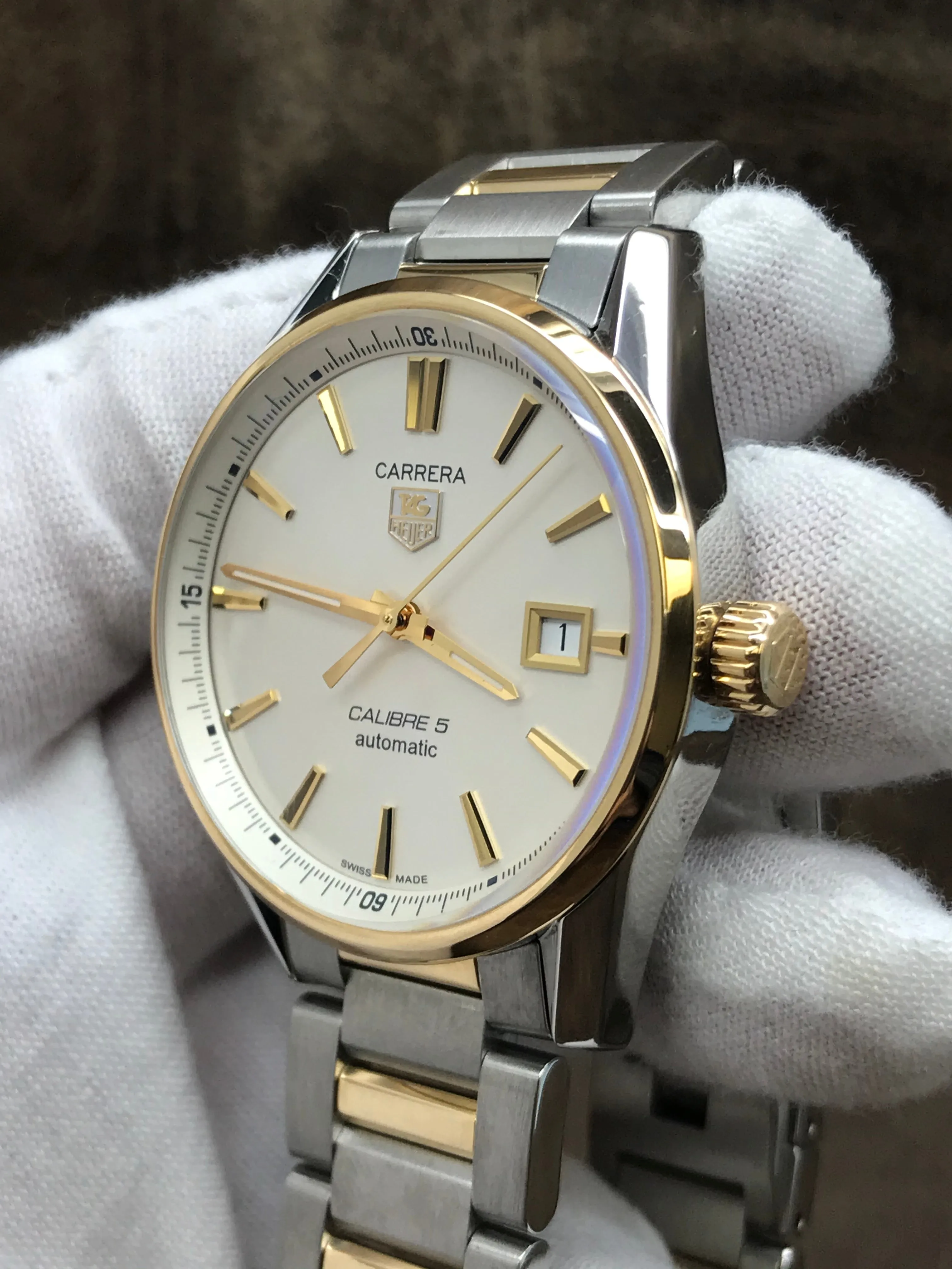TAG Heuer Carrera WAR215B-0 Silver Dial Automatic Men's Watch