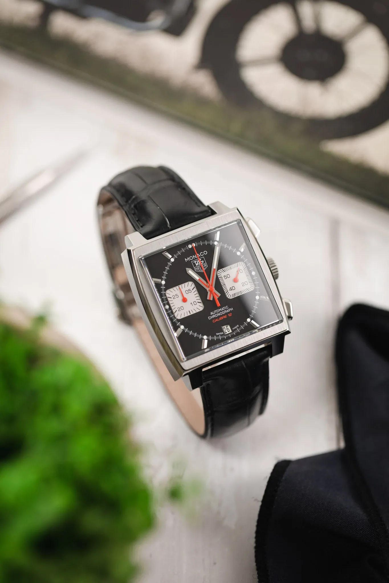 TAG HEUER  Monaco Automatic Chronograph 39mm - Black