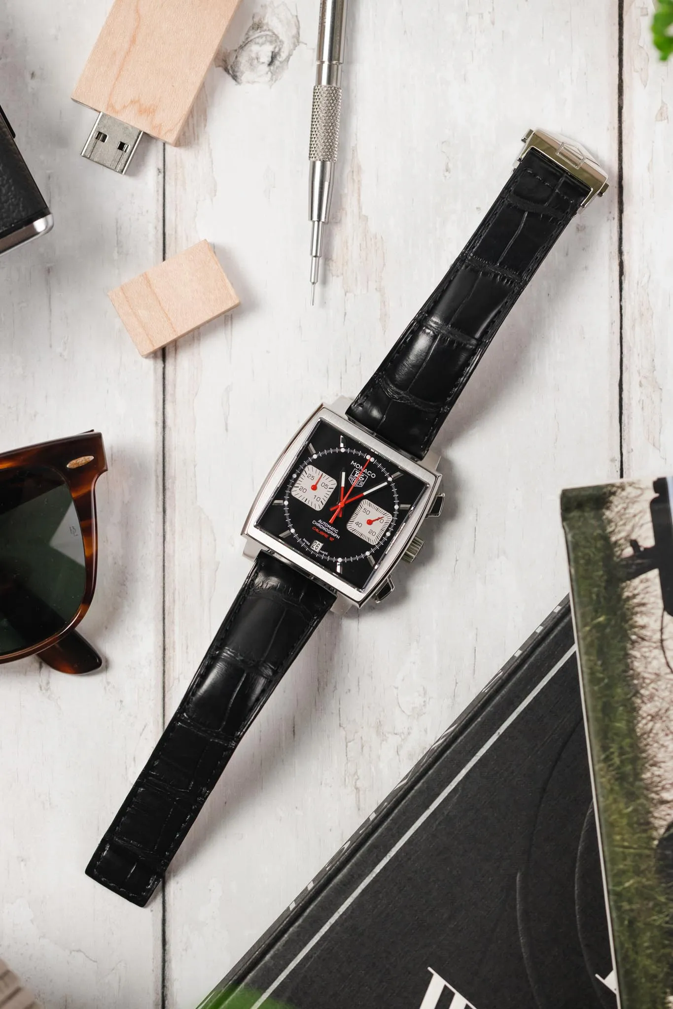 TAG HEUER  Monaco Automatic Chronograph 39mm - Black