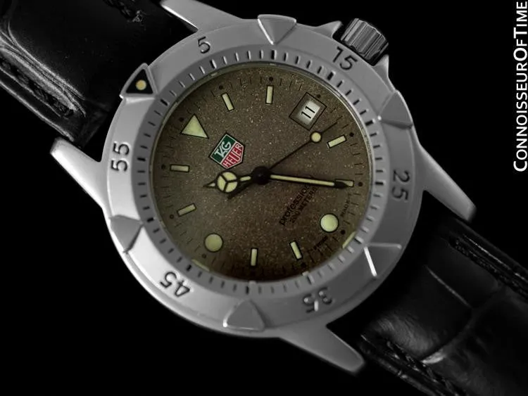 Tag Heuer Professional 1500 Mens Diver Granite Dial Watch - Stainless Steel - WD1211-K-20