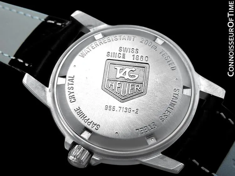 TAG Heuer Professional 1500 Mens Full Size Diver Granite Dial Watch - Stainless Steel - 955.713G-2