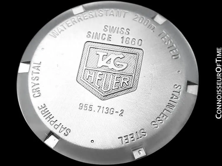 TAG Heuer Professional 1500 Mens Full Size Diver Granite Dial Watch - Stainless Steel - 955.713G-2