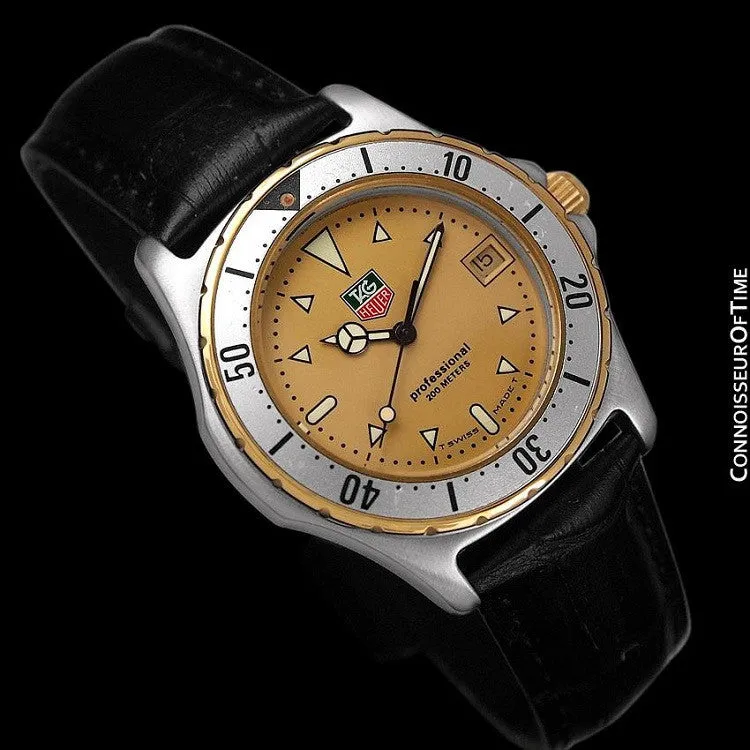 TAG Heuer Professional 2000 Mens Diver Watch, 974.006F - Stainless Steel & 18K Gold Plated