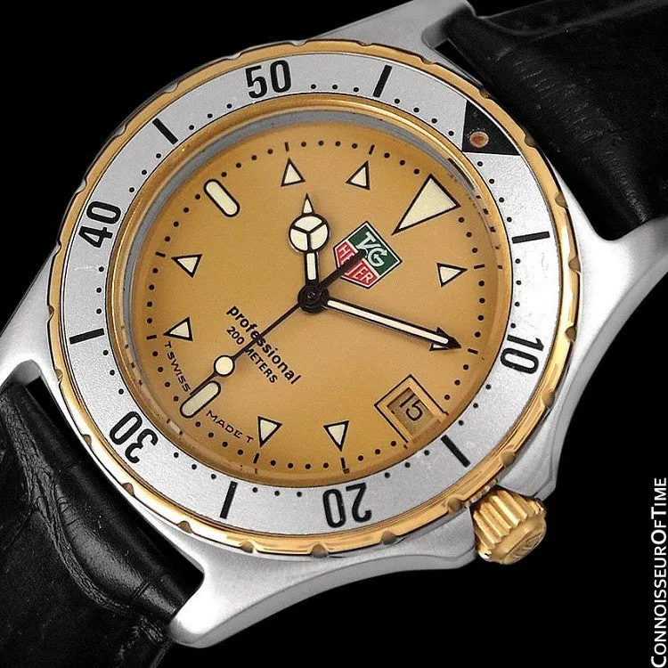 TAG Heuer Professional 2000 Mens Diver Watch, 974.006F - Stainless Steel & 18K Gold Plated