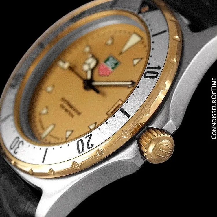 TAG Heuer Professional 2000 Mens Diver Watch, 974.006F - Stainless Steel & 18K Gold Plated