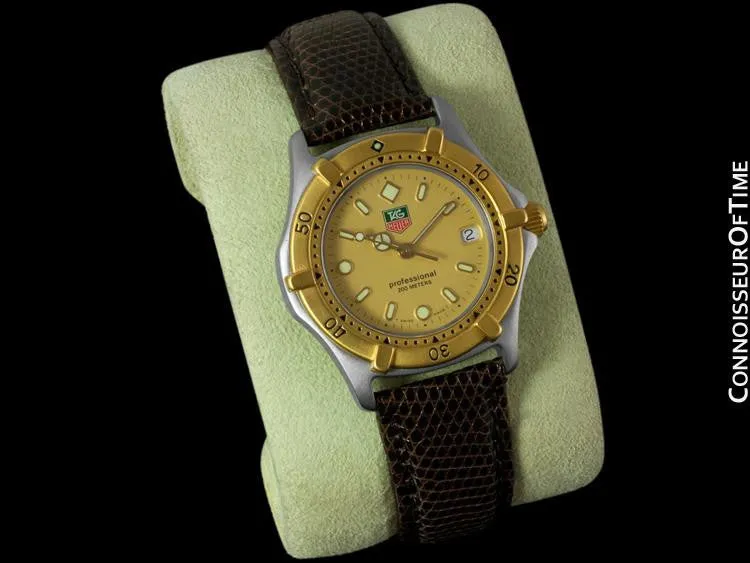 Tag Heuer Professional 2000 Mens Midsize Diver Watch - Stainless Steel & 18K Gold Plated