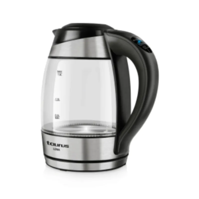 Taurus Kettle Digital 360 Degree Cordless Glass Black 1.7 Litre 2200W Lena