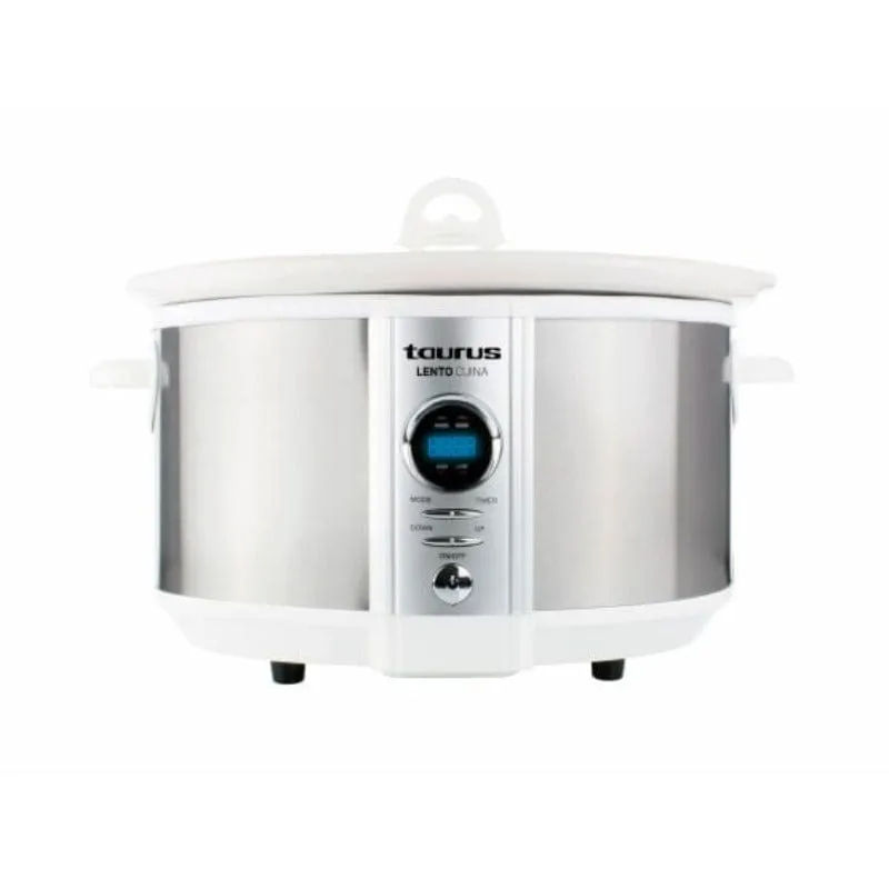 Taurus Slow Cooker Digital Stainless Steel Brushed 6.5 Litre 320W Lento Cuina