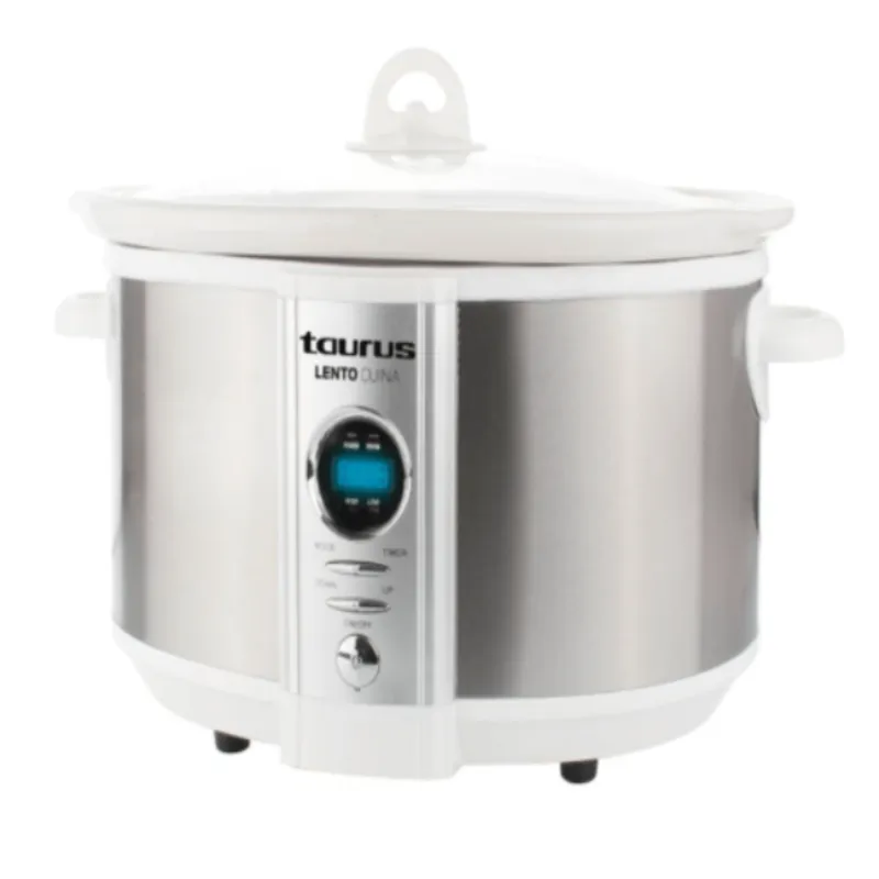Taurus Slow Cooker Digital Stainless Steel Brushed 6.5 Litre 320W Lento Cuina