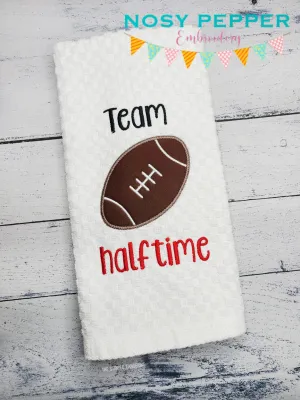 Team Halftime Appliqué machine embroidery design (5 sizes included) DIGITAL DOWNLOAD