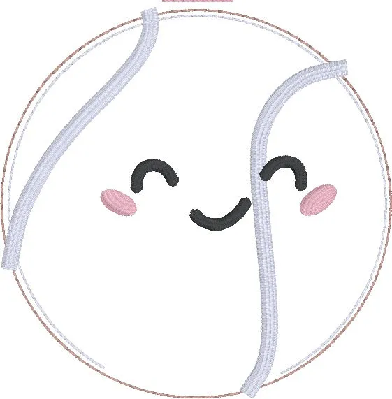 Tennis mini stuffie machine embroidery design DIGITAL DOWNLOAD