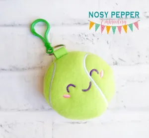 Tennis mini stuffie machine embroidery design DIGITAL DOWNLOAD