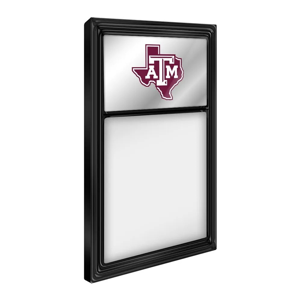 Texas A&M Aggies: Mirrored Dry Erase Note Board