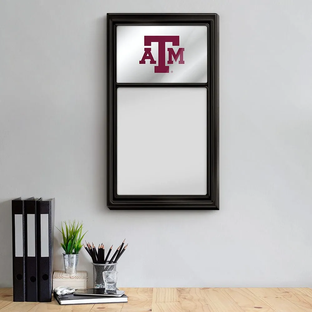 Texas A&M Aggies: Mirrored Dry Erase Note Board
