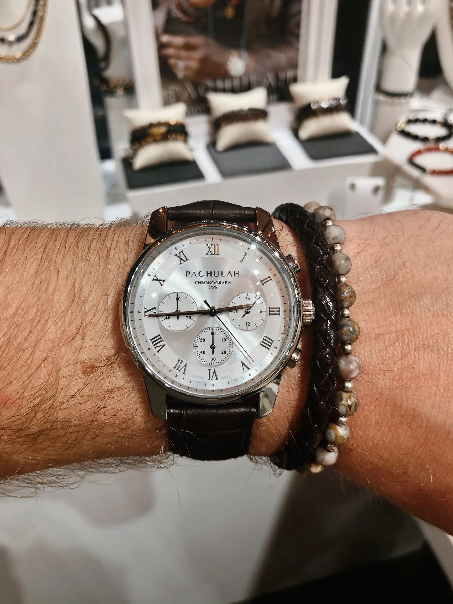 The Chronograph | Brown Leather
