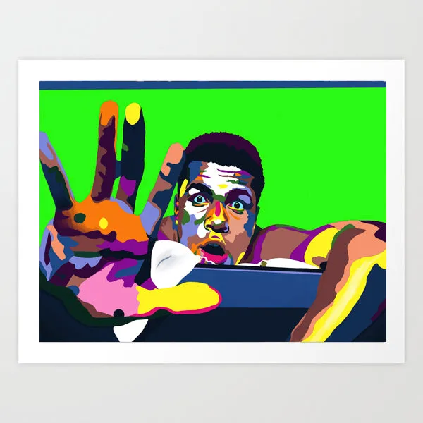 The Greatest - Muhammad Ali portrait art - Limited Edition Giclee Art Prints - Vakseen Art
