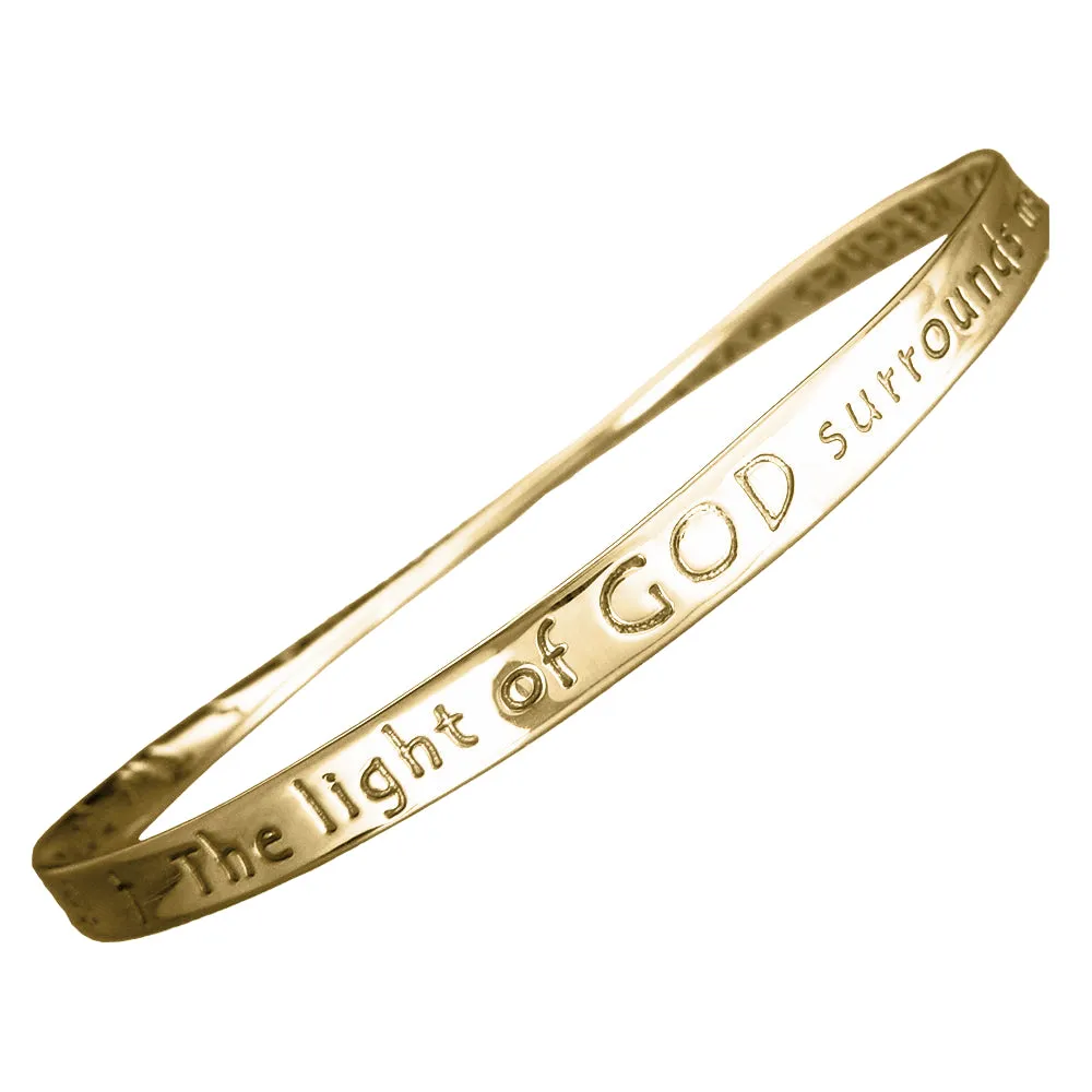 The light of God surrounds me - James Dillet Freeman 14K Gold