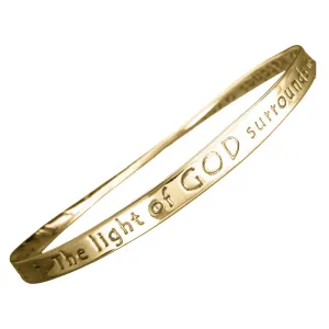 The light of God surrounds me - James Dillet Freeman 14K Gold