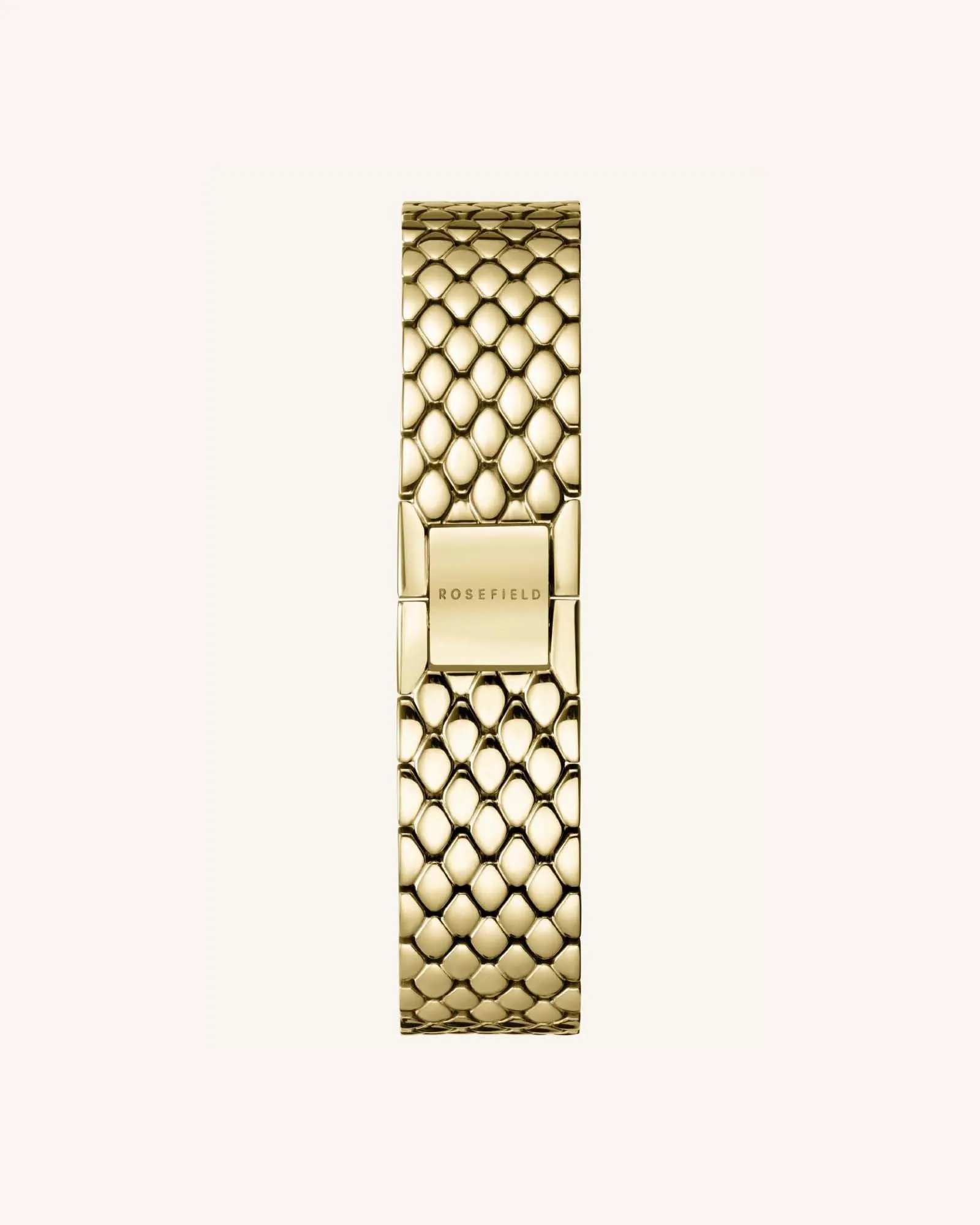 The Oval Gold Steel Strap