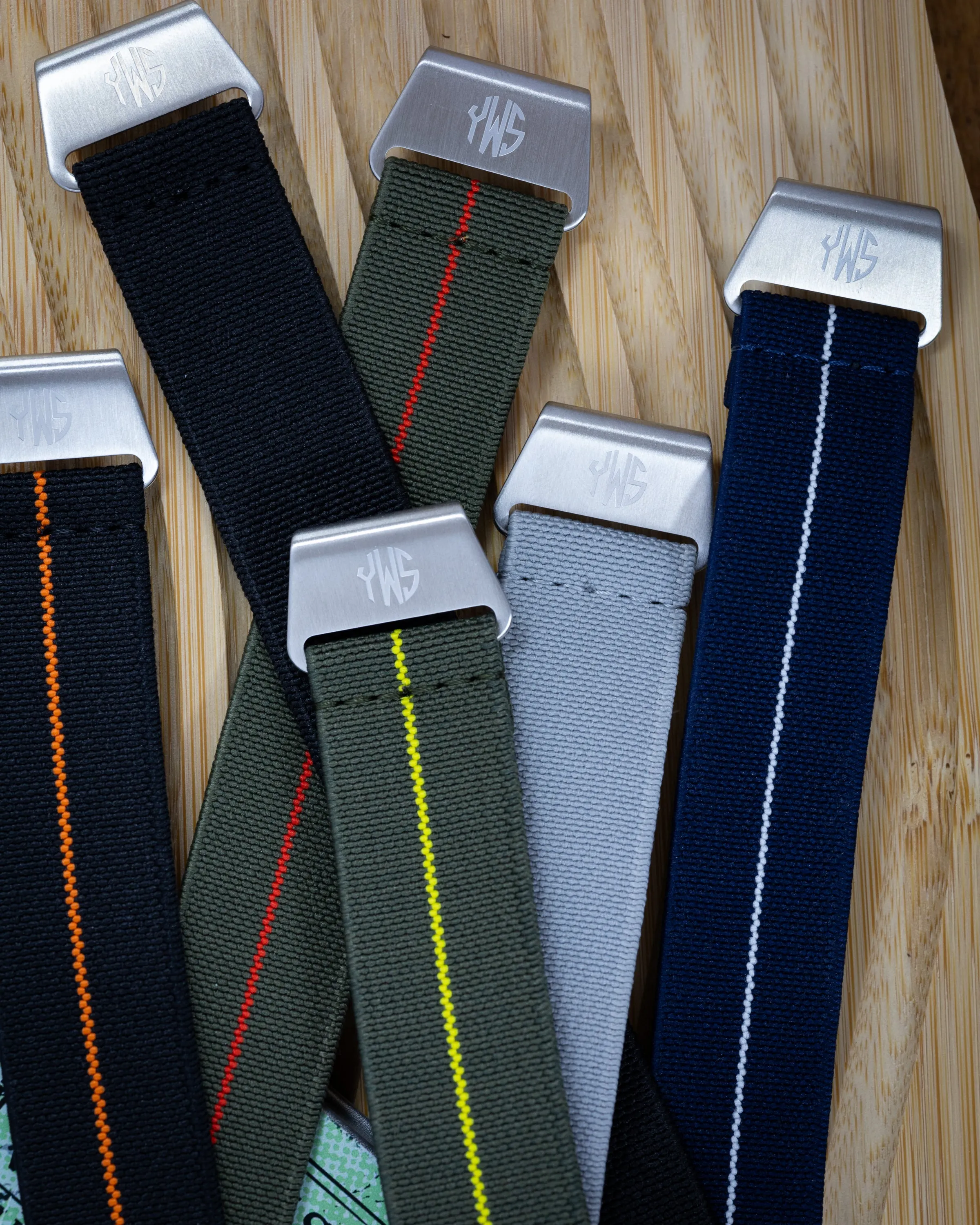 The Trooper Fixed Lugs Elastic Strap - Grey