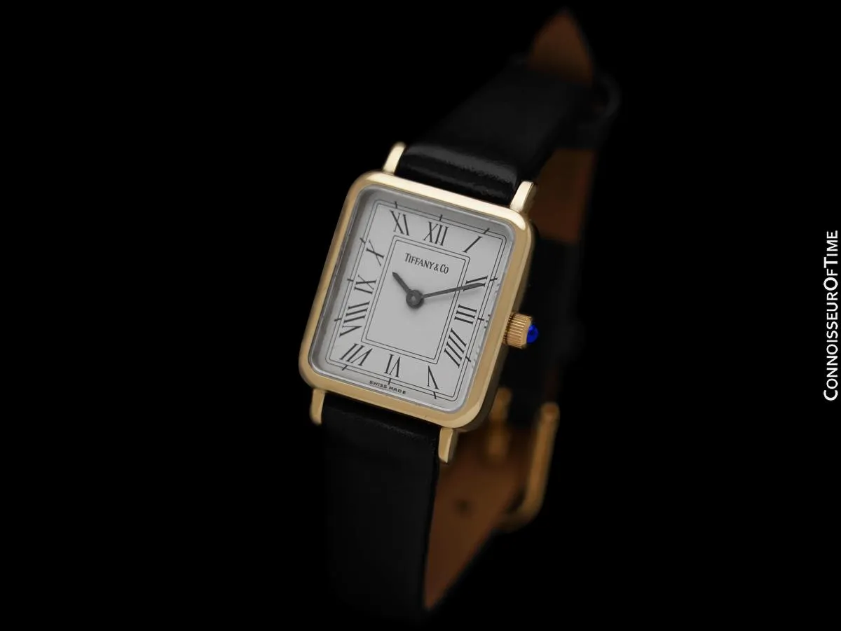 Tiffany & Co. Ladies Rectangular Portfolio Watch - 14K Gold