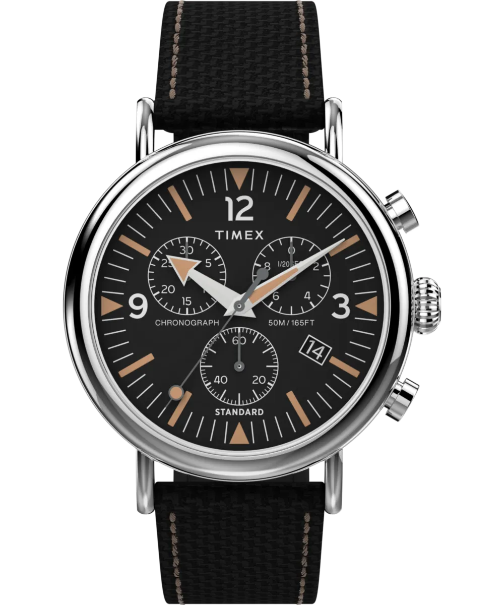 Timex Standard Chronograph 41mm Fabric Strap Watch