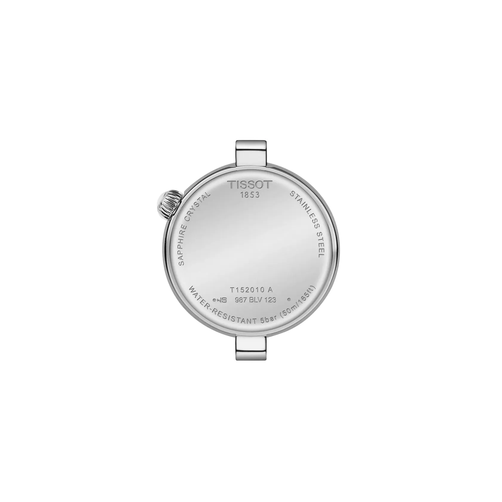 Tissot Desir Ladies Silver-Black Dial Grey Leather Strap Watch