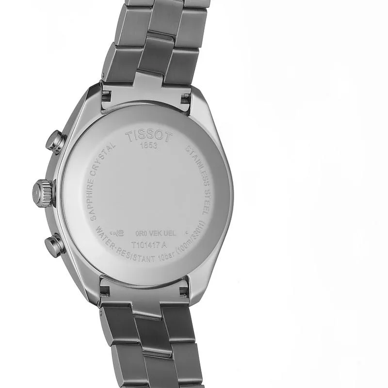Tissot Men's Watch T-Classic Pr 100 Chronograph 41mm Steel Quartz T101.417.11.051.00