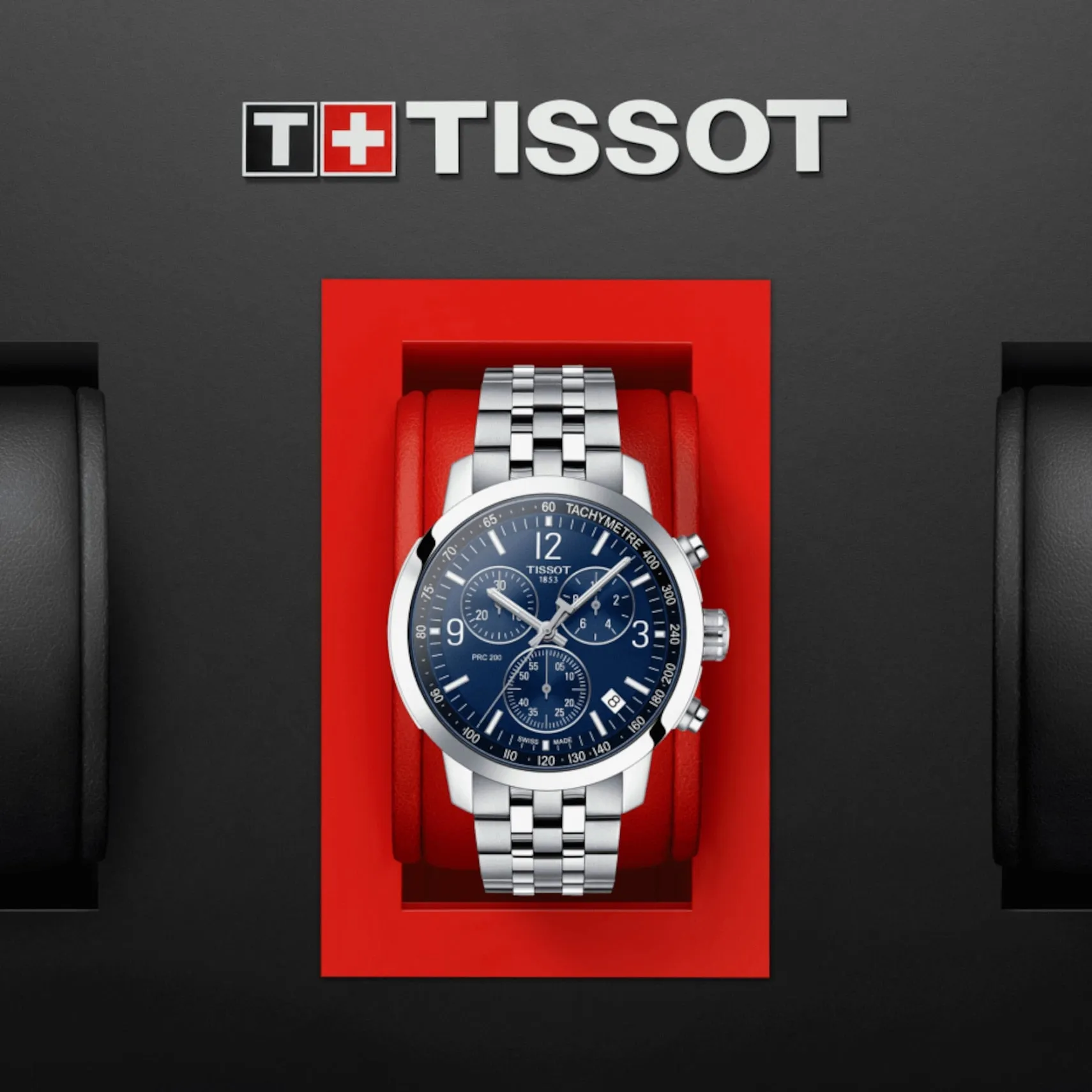 TISSOT PRC 200 CHRONOGRAPH BLUE ON BRACELET