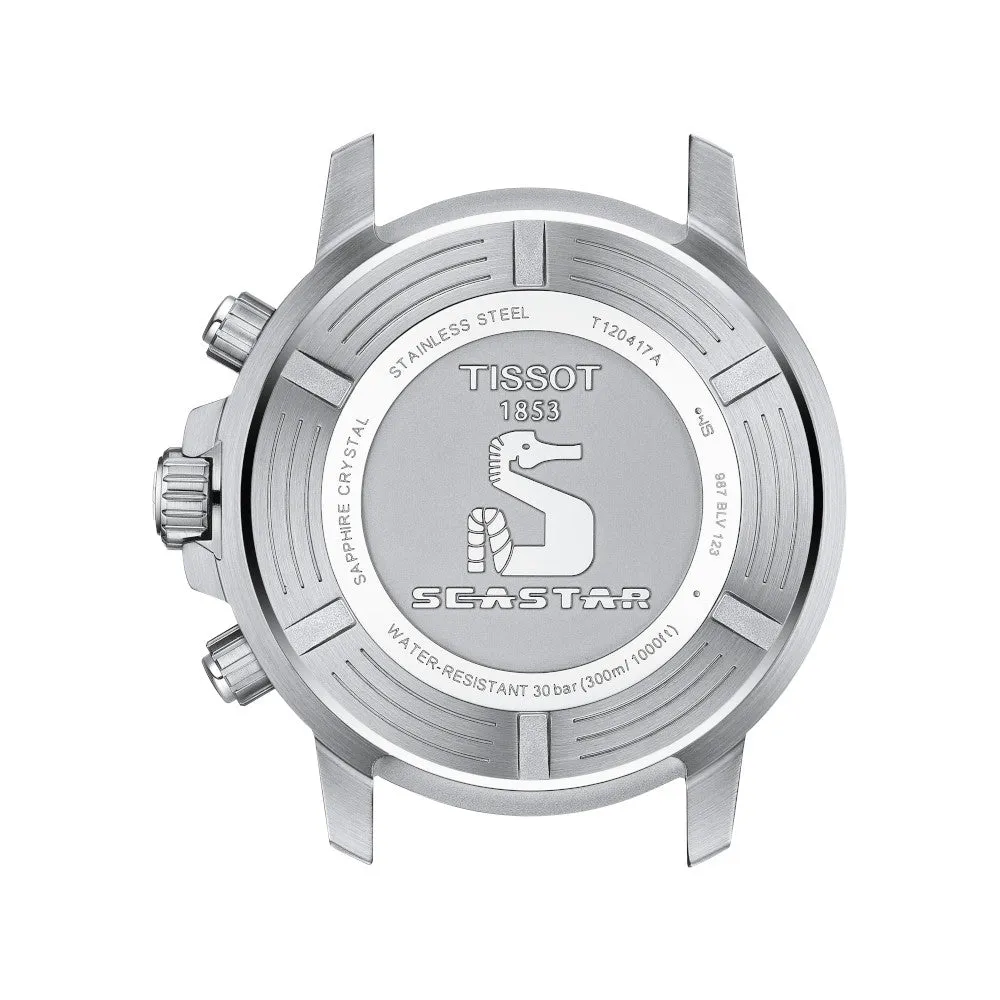 Tissot Seastar 1000 Chronograph Mens Stainless Steel Black Dial Watch