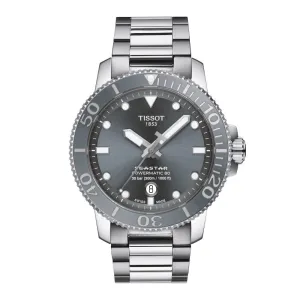 Tissot Seastar 1000 Powermatic 80 Mens Stainless Steel Grey Dial Watch