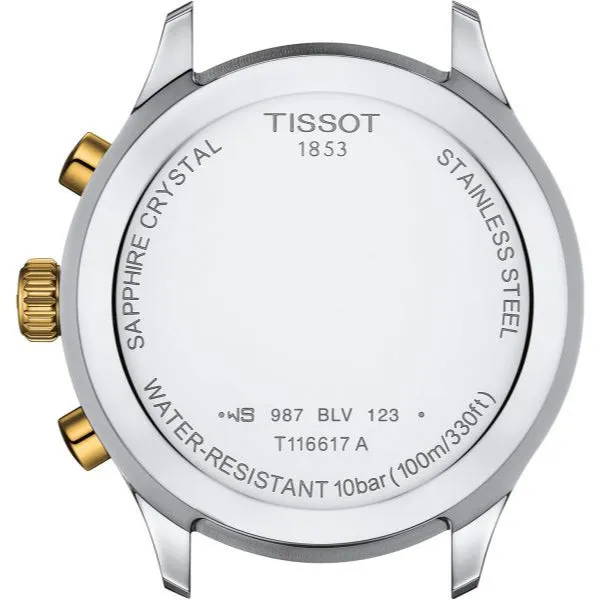 Tissot XL Classic Two-tone Stainless Steel Blue Dial Chronograph Quartz Watch for Men's - T116.617.22.041.00