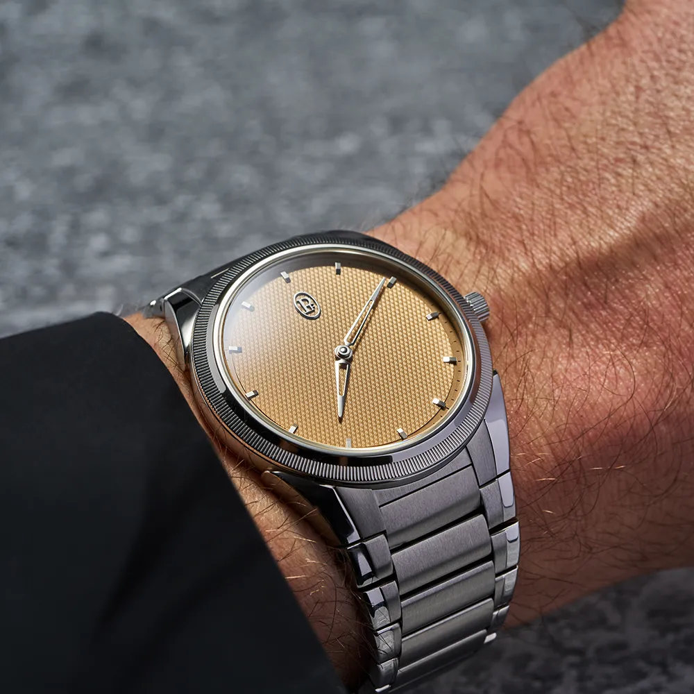 Tonda Micro-Rotor No Date Steel Platinum
