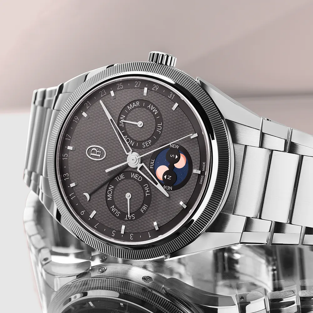 Tonda PF Annual Calendar Steel Platinum