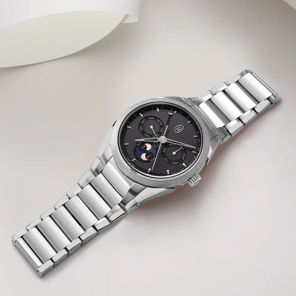 Tonda PF Annual Calendar Steel Platinum