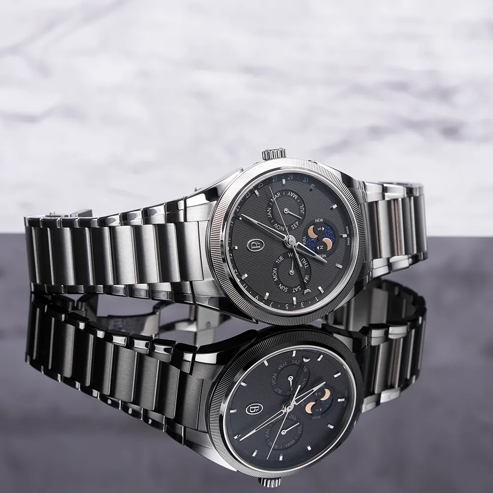 Tonda PF Annual Calendar Steel Platinum