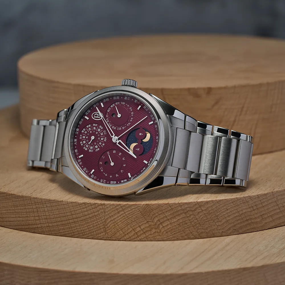 Tonda PF Chinese Calendar Steel Platinum Imperial Red