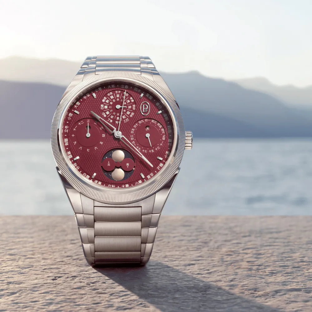 Tonda PF Chinese Calendar Steel Platinum Imperial Red