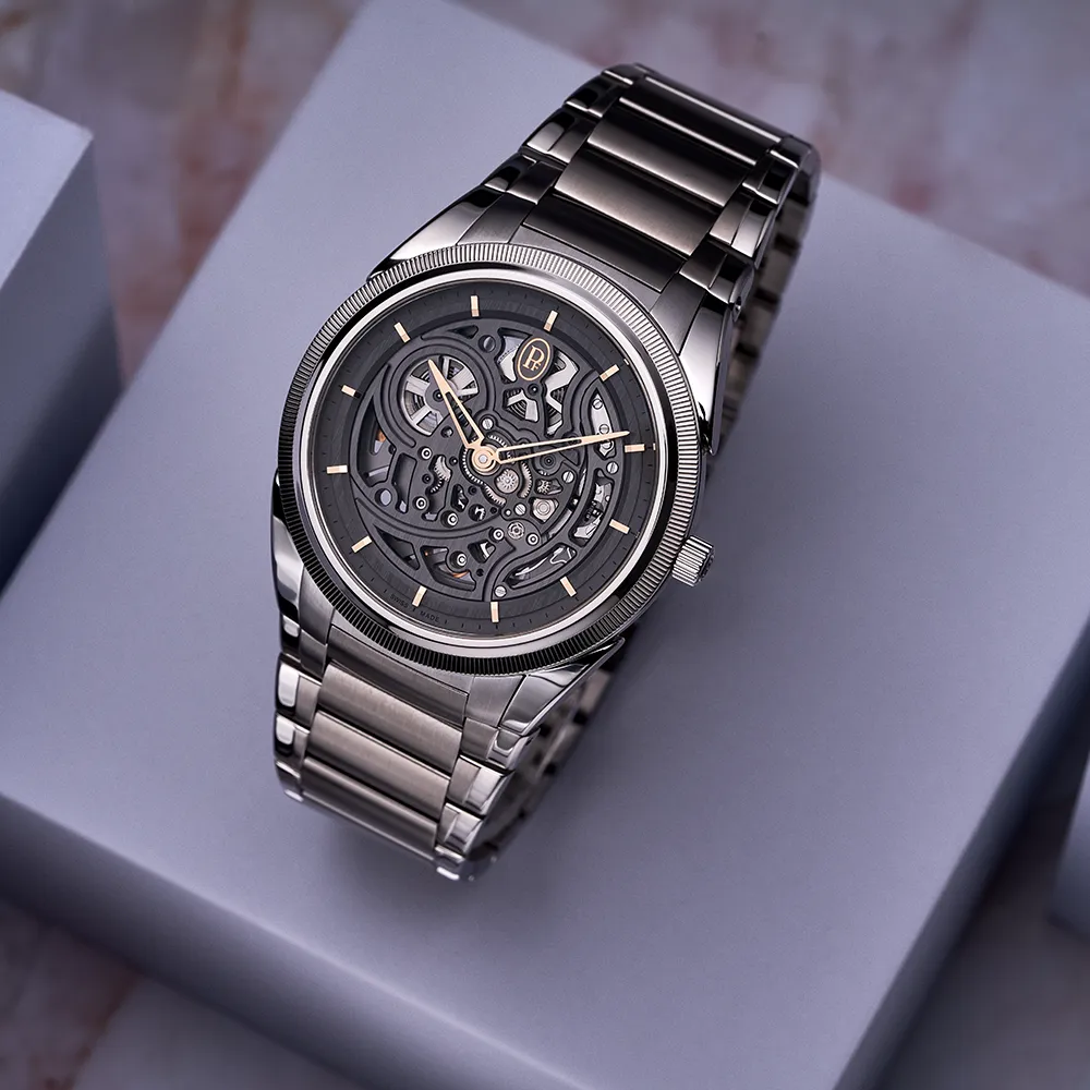 Tonda PF Skeleton Steel & Platinum