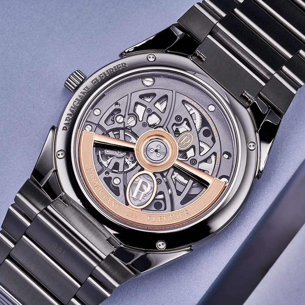 Tonda PF Skeleton Steel & Platinum