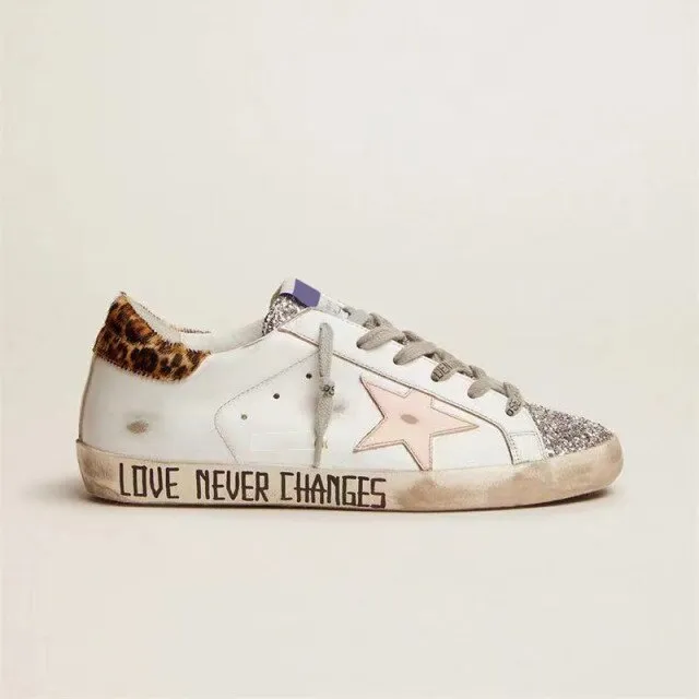 Top Layer Cowhide Graffiti Made Shoes