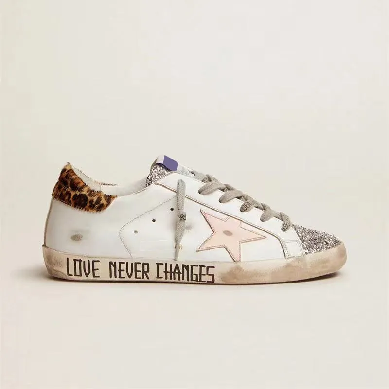 Top Layer Cowhide Graffiti Made Shoes
