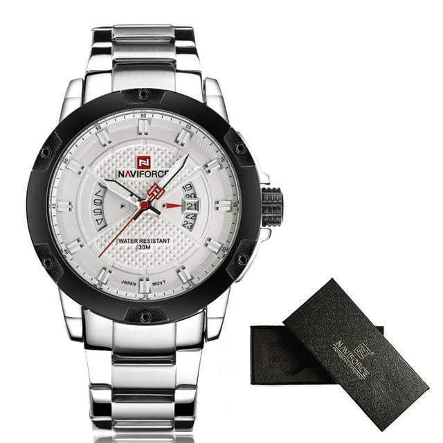Top Luxury Brand NAVIFORCE Men Waterproof Watch