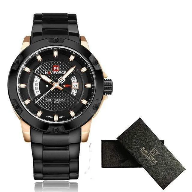 Top Luxury Brand NAVIFORCE Men Waterproof Watch