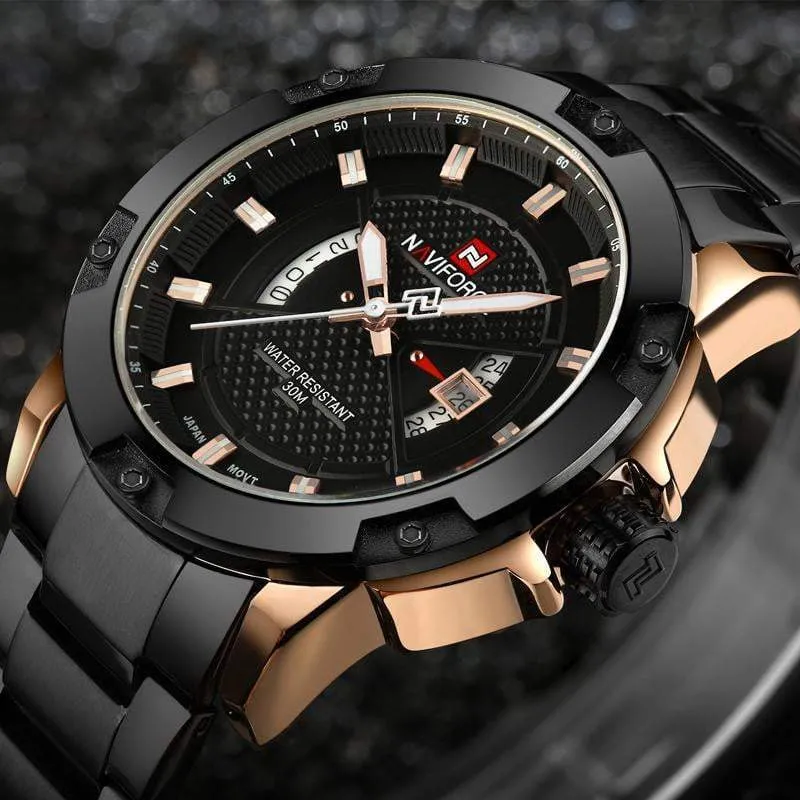 Top Luxury Brand NAVIFORCE Men Waterproof Watch