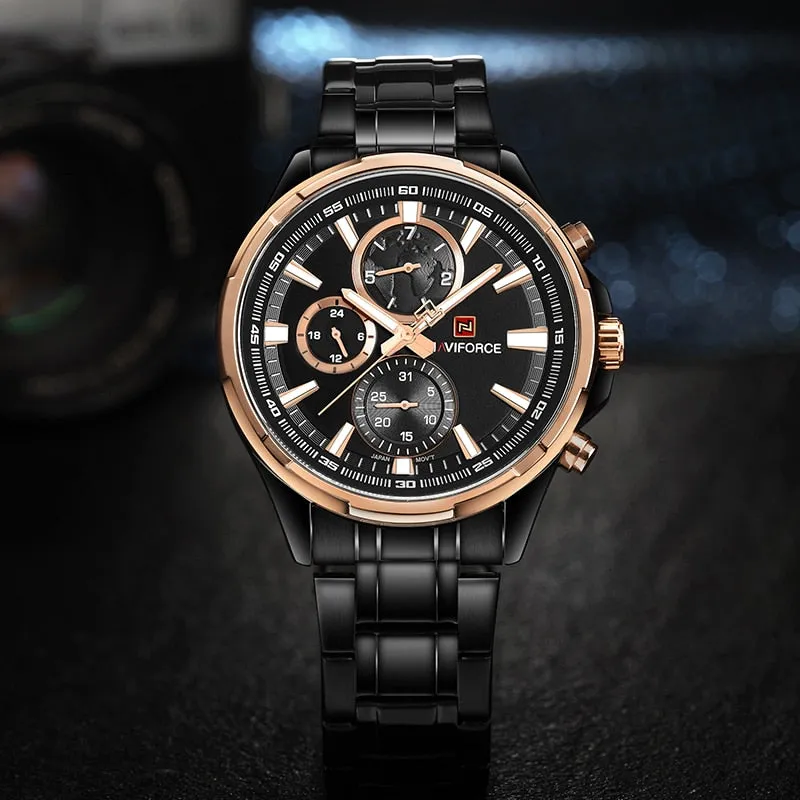 Top Luxury Brand NAVIFORCE Men's Business Watches